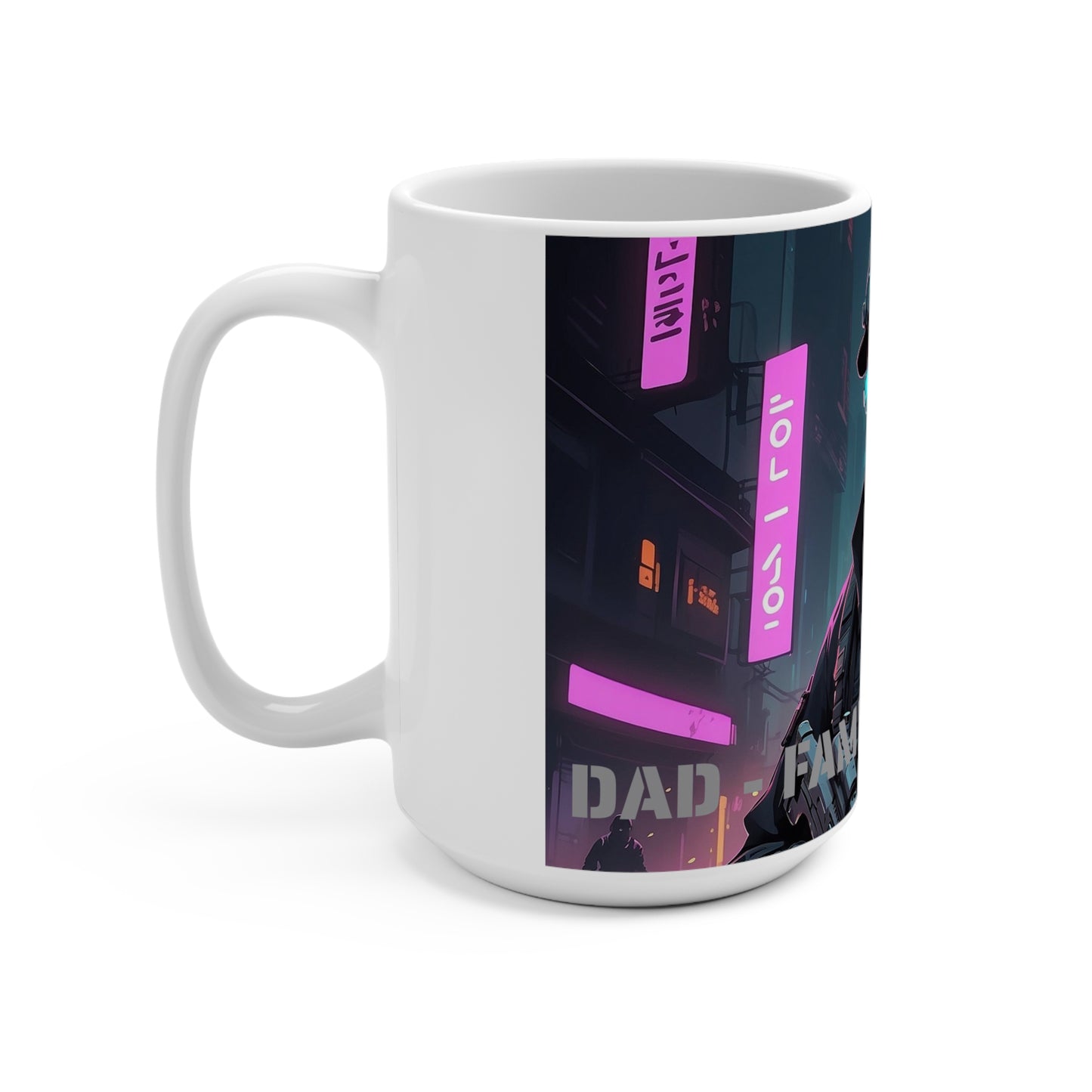 DAD the family iron dome Mug 15oz