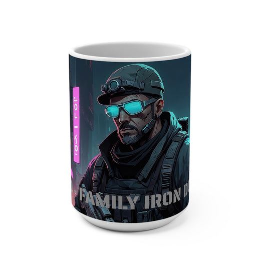 DAD the family iron dome Mug 15oz