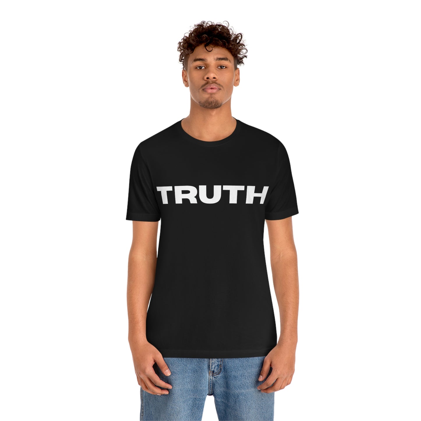 Truth t-shirt, front "Truth", back "I try in my imperfect best to speak the TRUTH." by Lin Wood