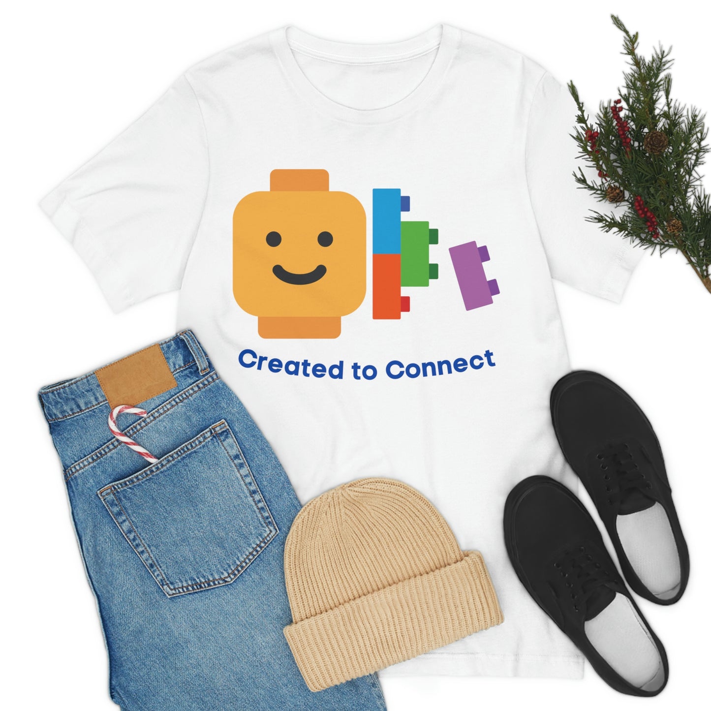 t-shirt: we are created need to connect with one another