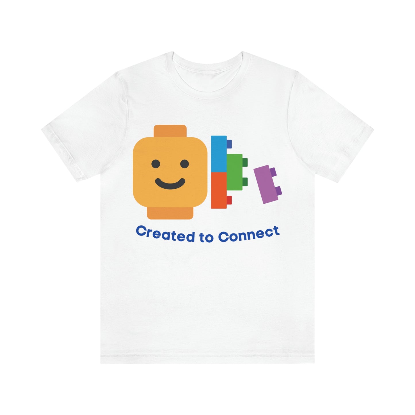 t-shirt with a positive message for community; our created need to connect with one another