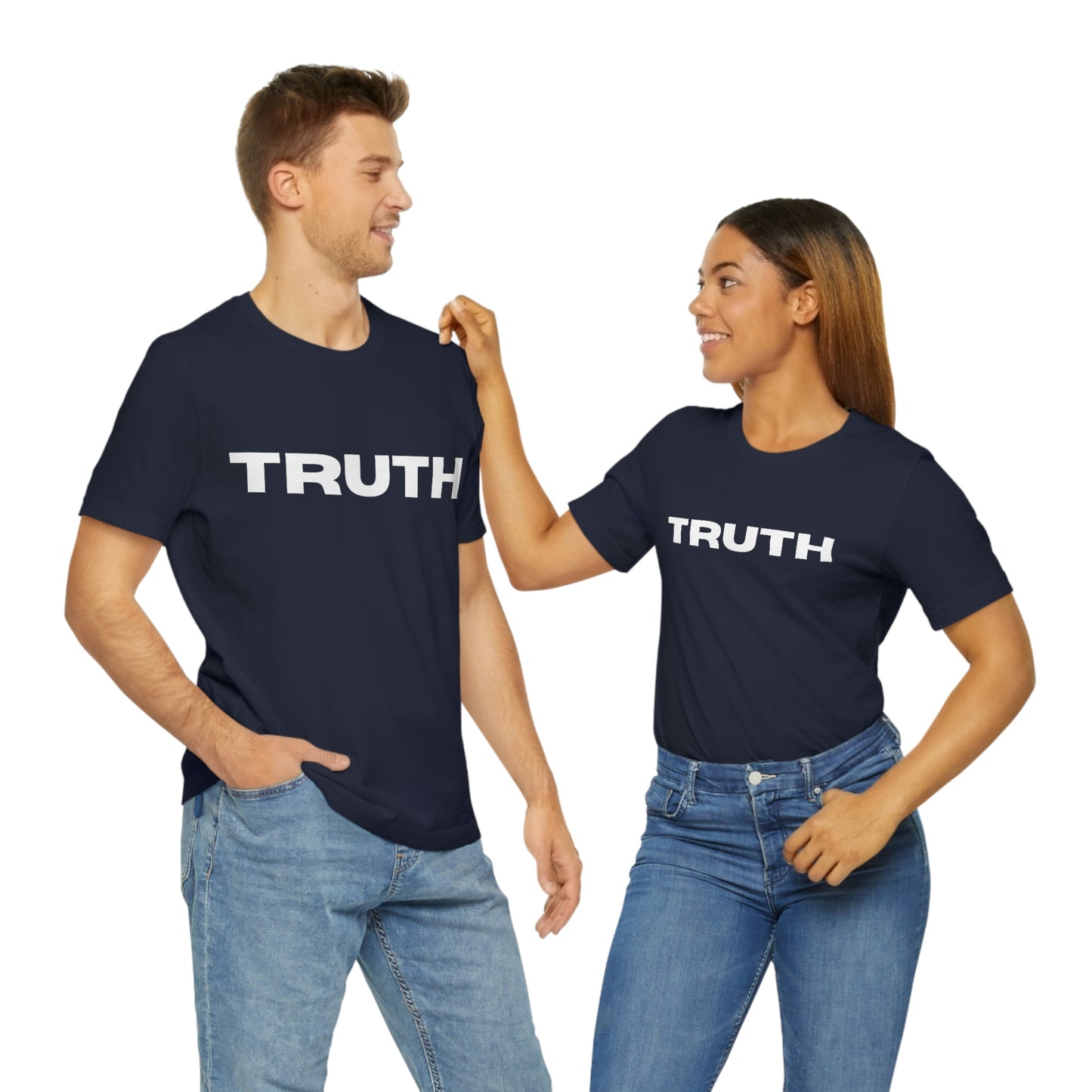 Truth t-shirt, front "Truth", back "I try in my imperfect best to speak the TRUTH." by Lin Wood