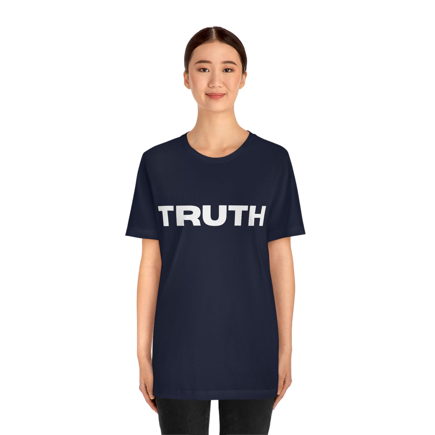 Truth t-shirt, front "Truth", back "I try in my imperfect best to speak the TRUTH." by Lin Wood